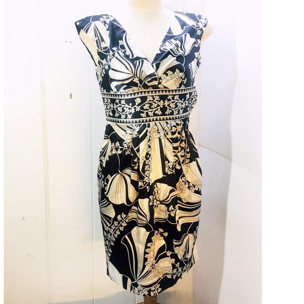 Maggy London Floral Sleeveless Dress Petite 4P